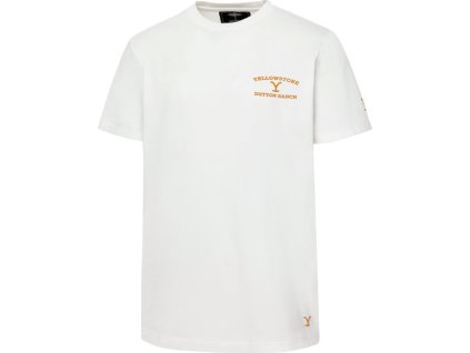 Tričko Yellowstone Horse Stars & Stripes, unisex, biele