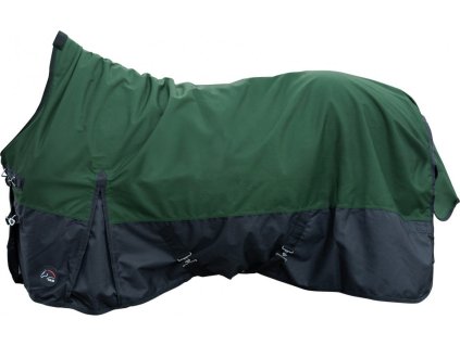 Deka výběhová Glasgow HKM, s vyšším krkem, 300 g, deep green/black