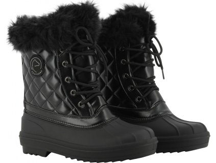 Topánky Je t'aime Equithème, zimné, dámske, čierne