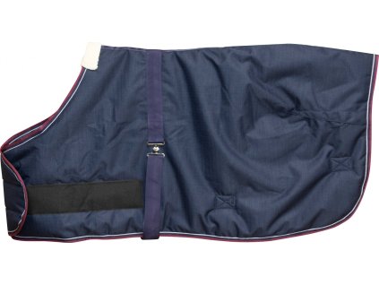 Deka výbehová Tyrex Equithème, pre žriebätá, navy/burgundy