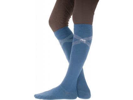 Podkolienky jazdecké Gummy Penelope, 2 páry, blue