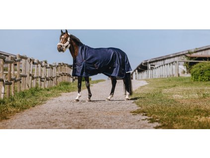 Deka nepremokavá Classic Equithème, s vyšším krkom, 0 g, navy
