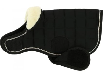 Deka pre psov Je t'aime Equithème, 200 g, čierna (Veľkosť 30 cm)