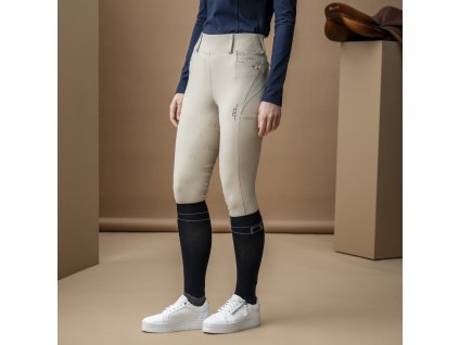 Rajtky jazdecké Fina AA, s gripom, zimné, dámske, core beige