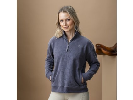 Mikina Gabriella AA, so zipsom, dámska, charcoal