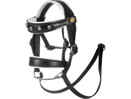 Uzdečka pre plyšového koníka Equestro, black/white