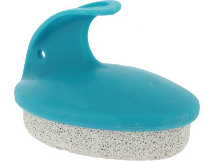 Kartáč pemzový Hippotonic, s rukojetí, turquoise