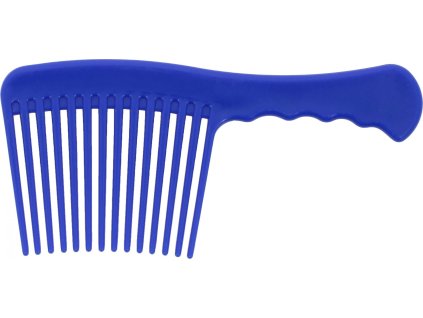 Hrebeň plastový na hrivu Soft Hippotonic, blue