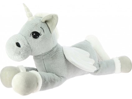 Jednorožec plyšový Licorne Equi-Kids, veľký, grey