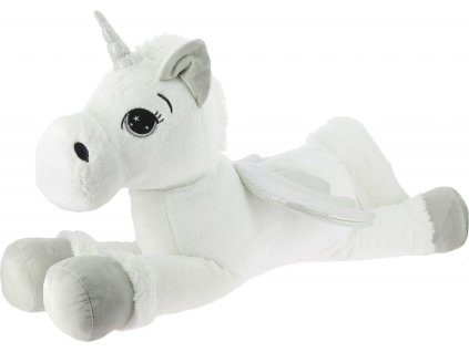 Jednorožec plyšový Licorne Equi-Kids, veľký, biely