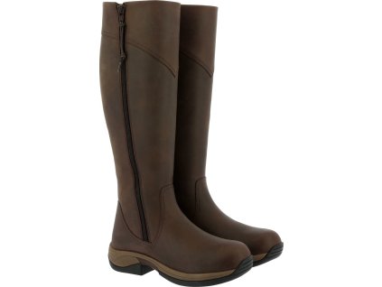 Čižmy Rando Norton, štandardné lýtko, dámske, hnedé