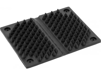 Nástenné škrabadlo Hippotonic, gumové, rohové, 15x13 cm, čierne