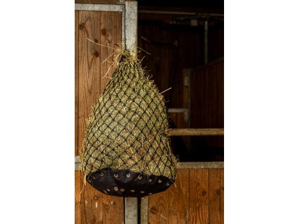 Sieť na seno Parachute Hippotonic, 110 cm, oká 5x5 cm, čierna