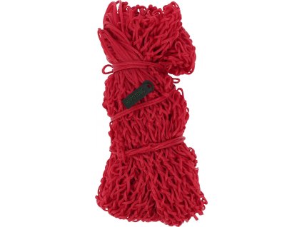 Sieť na seno Hippotonic, dlhá, 150x80 cm, oká 4x4 cm, red