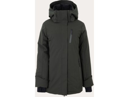 Bunda zimná jazdecká Rime 2.0 UHIP, dámska, rosin dark green