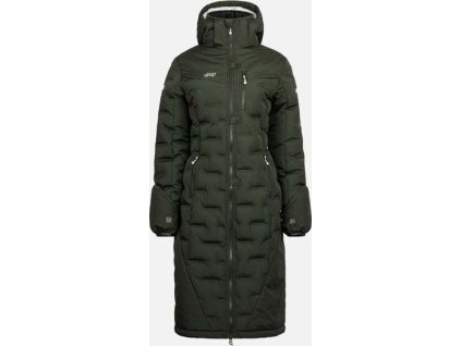 Kabát jazdecký Ice UHIP, dámsky, zimný, dark green