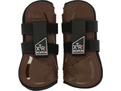 Gamaše predné XTR Flex Velcro Norton, pár, chestnut brown