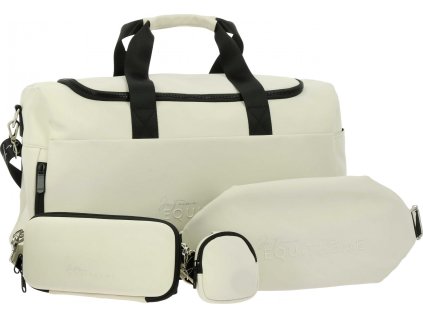 Taška cestovná Je t'aime Equithème, ecru