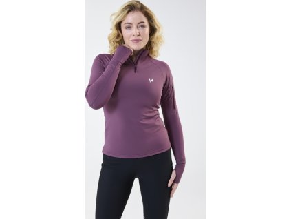Tričko zimné Strive Horseware, so zipsom, dámske, celestial purple
