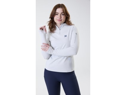 Tričko zimné Strive Horseware, so zipsom, dámske, hw grey
