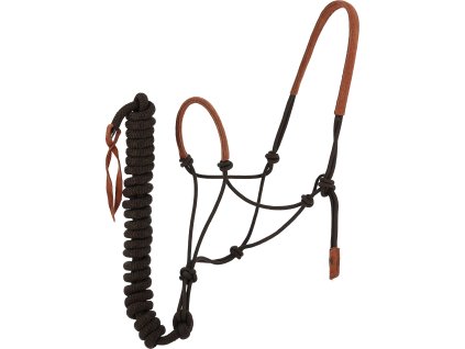 Set povrazovej ohlávky s vodítkom Suède Norton, brown/light brown