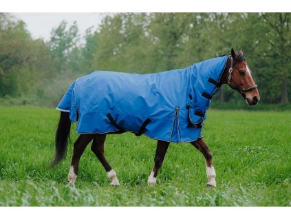 Deka výbehová Tyrex Combo Aisance Equithème, s krkom, 300 g, royal blue