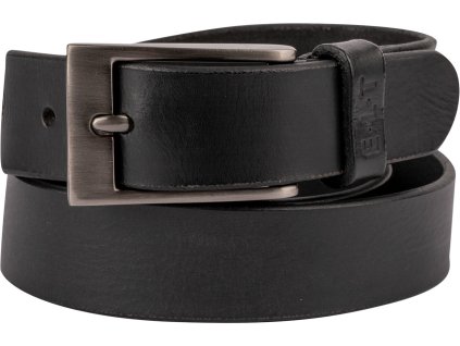 Opasok kožený Massimo ELT, čierny