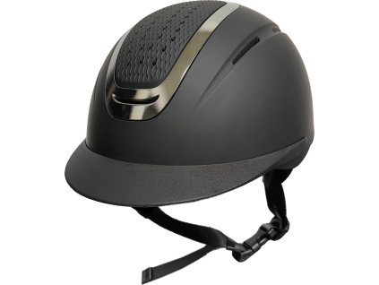 Prilba jazdecká Sydney City HKM, black/silver