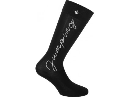 Podkolienky Jumping Equithème, pár, black/silver