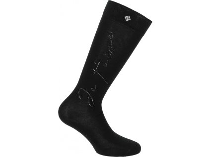 Podkolienky Cassis Je t'aime Equithème, pár, čierne