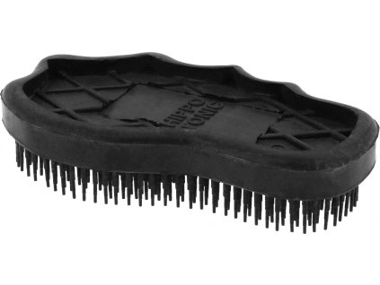 Kefa masážna Hippotonic, s jemnými hrotmi, čierna