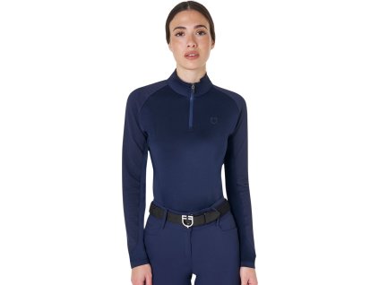 Tričko multifunkčné Base Layer Equestro, dámske, navy