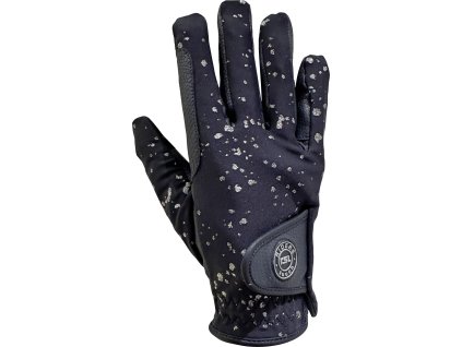 Rukavice jazdecké Nola Ice RSL, zimné, detské, navy/silver coloured
