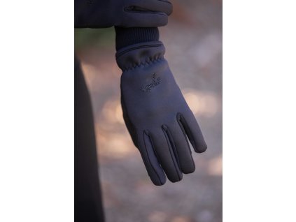 Rukavice jazdecké Wintertech Penelope, dámske, čierne