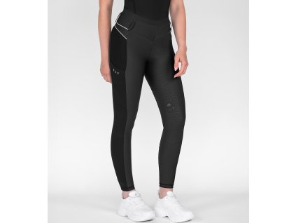 Legíny jazdecké Susann ELT, s gripom, čierne