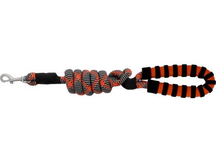 Vodítko pre psov Haspen Equithème, 150 cm, black/orange