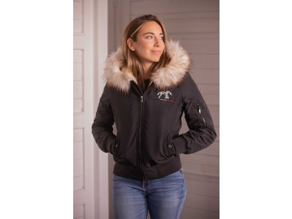 Bunda Lyon Penelope, dámska, black glitter