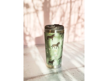 Termohrnček 'Bay horse & Daisies' Emily Cole, 450 ml