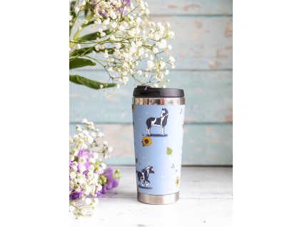 Termohrnček ‘Piebald horse & Sunflowers’ Emily Cole, 450 ml