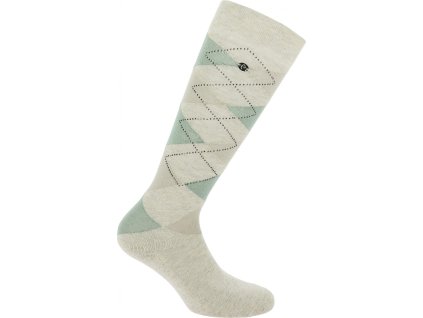 Podkolienky Girly Equithème, pár, beige/green