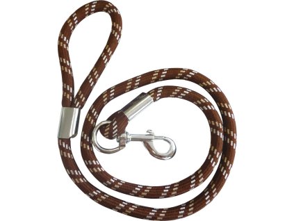 Vodítko pre psov Diego & Louna, 150 cm, choco/beige/white