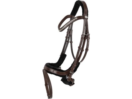 Uzdečka anatomická Sensisoft QHP, hnedá