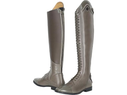 Čižmy jazdecké Olania Imperial Riding, štandardné lýtko/vysoké, dámske, grey