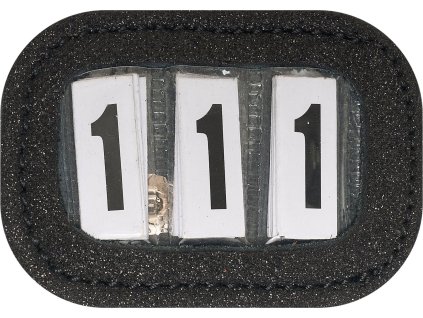 Číslo štartovné pre Hobby horse Free Spirit Imperial Riding, 1 ks, black glitter