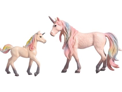 Figúrka jednorožce Magic Imperial Riding, 2 ks, light pink melange