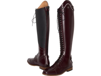 Čižmy jazdecké Olania Imperial Riding, širšie lýtko, dámske, bordeaux