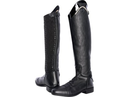 Čižmy jazdecké Walker Glam Imperial Riding, štandardné lýtko, zimné, detské, čierne