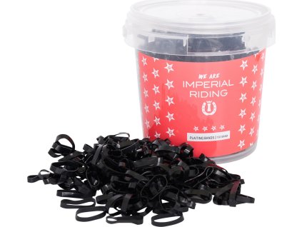 Gumičky do hrivy Profi-Box Imperial Riding, 150 g, čierne
