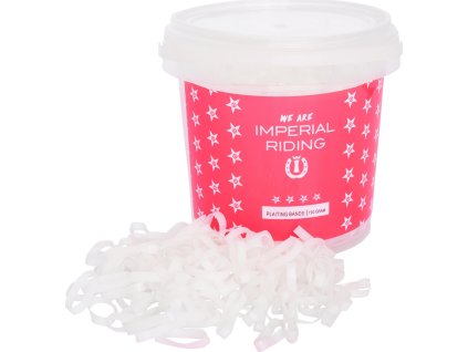 Gumičky do hrivy Profi-Box Imperial Riding, 150 g, biele