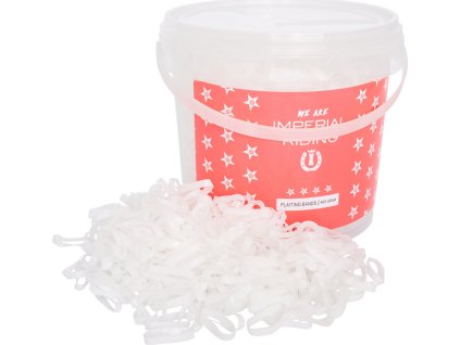 Gumičky do hrivy Profi-Box Imperial Riding, 400 g, biele